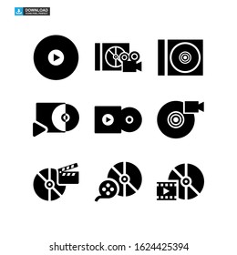 video DVD icon isolated sign symbol vector illustration - Collection of high quality black style vector icons
