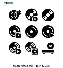 video DVD icon isolated sign symbol vector illustration - Collection of high quality black style vector icons
