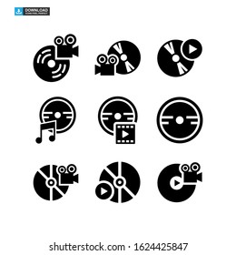 video DVD icon isolated sign symbol vector illustration - Collection of high quality black style vector icons
