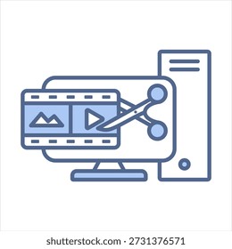 Edición de la Ilustración vectorial Blue Icon