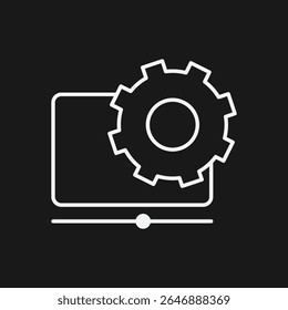Video Editing and Media Player Settings Icon for Post-Production, Rendering, and Digital Content Configuration
