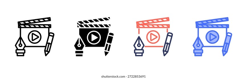 Video Edición de Multi Style Icon Set