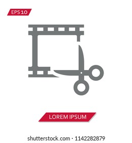 video editing vector icon symbol