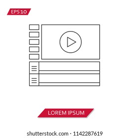 video editing vector icon symbol