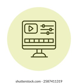 Video Edition  pentaglow, vector, pixel perfect, illustrator file