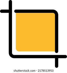 Video editor crop, illustration, vector on a white background.
