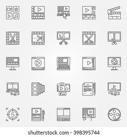 Video Editor Vector Design Images, Video Editor Icon Design, Video Editor,  Video Editor Icon, Video Editing PNG Image For Free Download