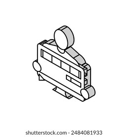 video editor isometric icon vector. video editor sign. isolated symbol illustration