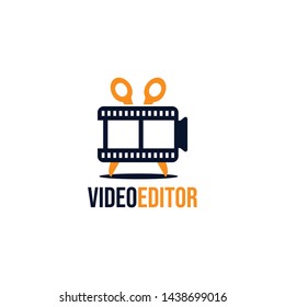 Video Editor Logo Design for Icon and Symbol Vector Template