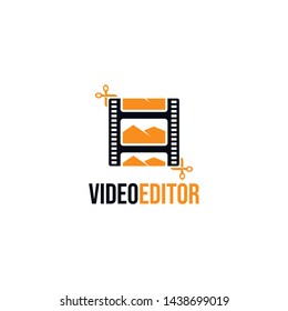 Video Editor Logo Design for Icon and Symbol Vector Template