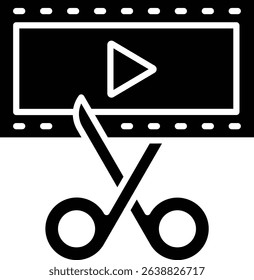 Video editor vector icon. Can be used for printing, mobile and web applications.