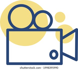 Video equipment, illustration, on a white background.