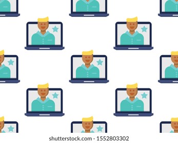 Video feedback seamless pattern design, Repeat textile design. Fabric print.