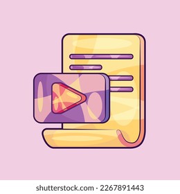 Video File Document Illustration Vector