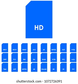 Video file format icon