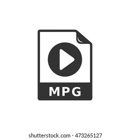 Video file format  icon in single grey color. Computer data movie streaming online download