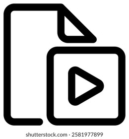 Video File Icon for Documentation File  Data