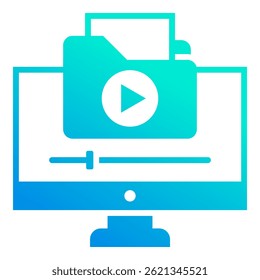 Icon-Element für Videodatei für Design