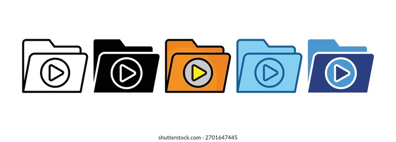 Video Elemento De Icono De Archivo Para Diseño