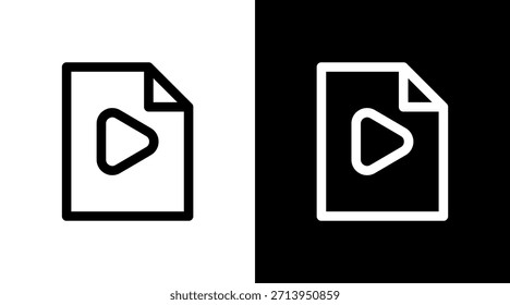 Video Archivo Con Diseño De Conjunto De Iconos