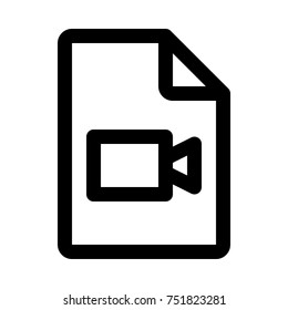 video file on isolated background