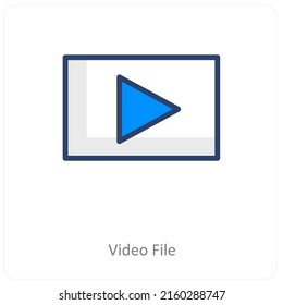 Video File And Technology Icon concept