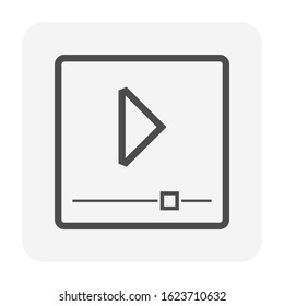 Video file vector icon design.