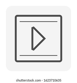 Video file vector icon design.