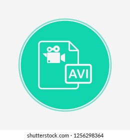 Video file vector icon sign symbol