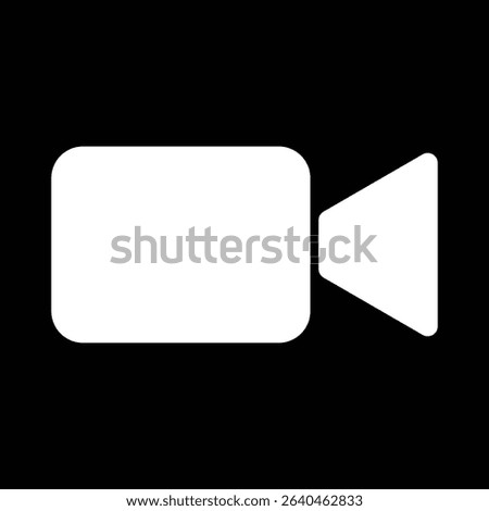 Video Fill Icon Camera with Filled Style