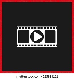 Video film icon vector illustration eps10.