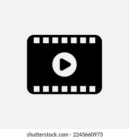 Video ,film icon vector logo design template