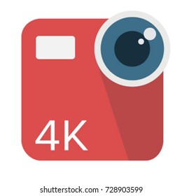 video and film material long shadow 4K camera
