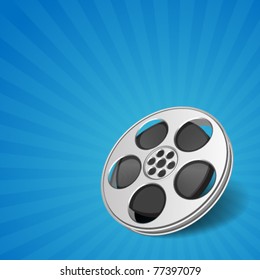 Video film tape cinema vector background. Eps 10.