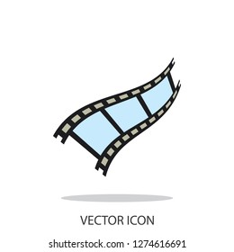 video film vector icon