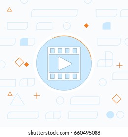 video film vector icon