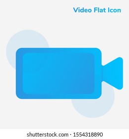 Video Flat Icon Design for User Interface