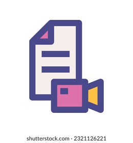 video folder icon for your website, mobile, presentation, and logo design.