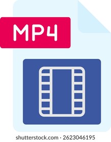Video folder Line vector Icon Design