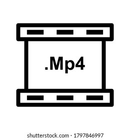 Video Format icon or logo isolated sign symbol vector illustration - high quality black style vector icons
