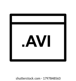 Video Format icon or logo isolated sign symbol vector illustration - high quality black style vector icons
