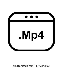 Video Format icon or logo isolated sign symbol vector illustration - high quality black style vector icons
