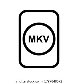 Video Format icon or logo isolated sign symbol vector illustration - high quality black style vector icons
