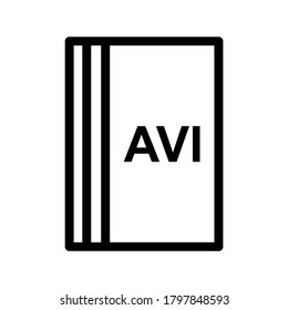 Video Format icon or logo isolated sign symbol vector illustration - high quality black style vector icons
