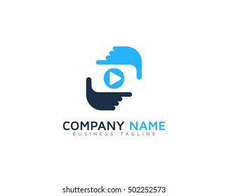 Video Frame Logo Design Template