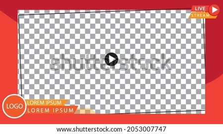 video frame overlay on transparent compatible with any platform
