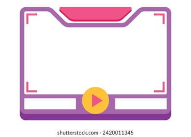 Video Frame Sticker Template Design