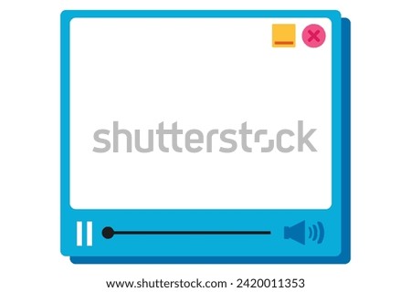 Video Frame Sticker Template Design