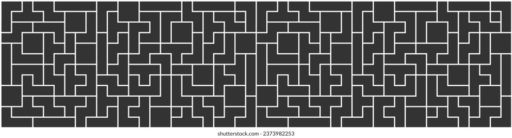 Video game background. labyrinth seamless pattern. Abstract vector illustration