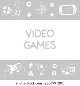 Videospiel-Banner, Vektorgrafik